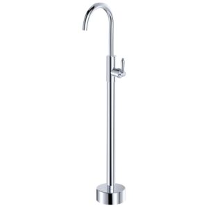 Eleanor Vintage Floor Mounted Basin/Bath Mixer, Chrome