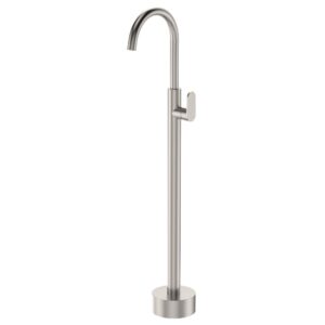 brushed nickel fienza empire range freestanding bath filler tap with mixer at topware
