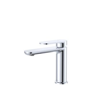 chrome empire fienza short basin mixer - cold start modern technology at topware