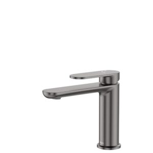 gun metal empire fienza short basin mixer - cold start modern technology at topware