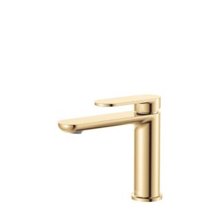 brushed bras urban empire fienza short basin mixer - cold start modern technology at topware