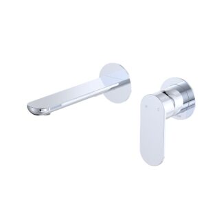 chrome Fienza empire slim paddle mixer spout 2 piece combo at topware