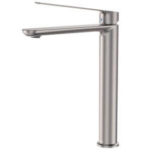nickel fienza empire slim care disabled extra length tall basin cold start mixer at Topware