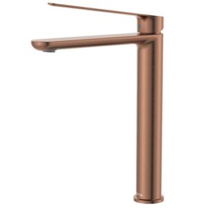 copper fienza empire slim care disabled extra length tall basin cold start mixer at Topware
