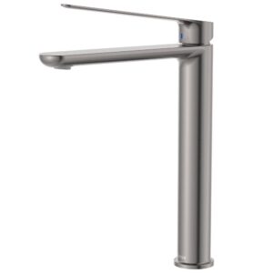 gun metal fienza empire slim care disabled extra length tall basin cold start mixer at Topware