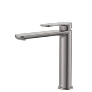 gun metal empire fienza mid-size basin mixer - cold start modern technology at topware