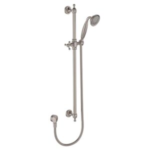 Lillian Traditional Rail Shower, Brushed Nickel