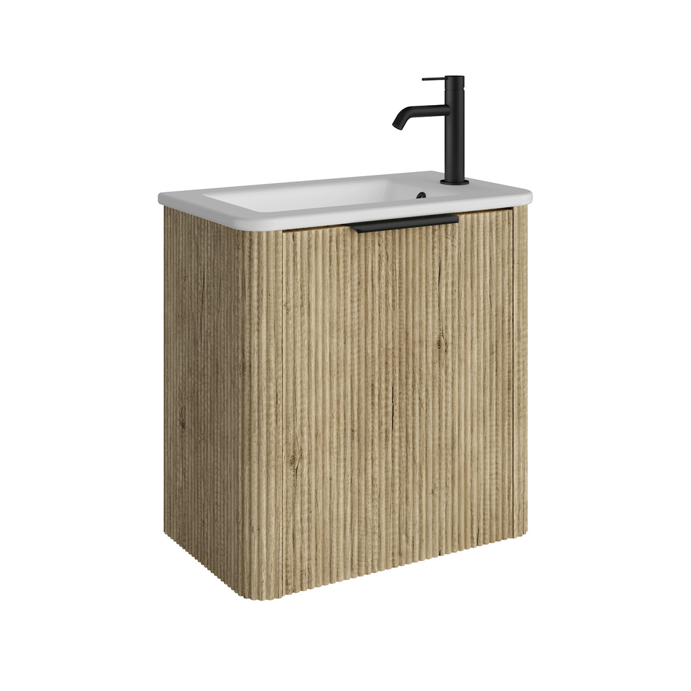Minka Mini 550* 335mm Scandi Oak Wall-Hung Vanity - Image 2