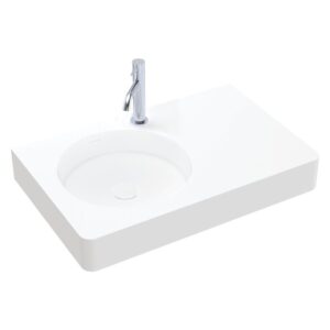 Encanto 700* 450mm Solid Surface Wall Basin, 1 Tap Hole