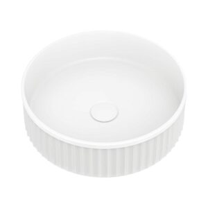 Minka 400mm Round Matte White Solid Surface Above Counter Basin