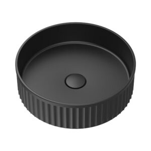 Minka 400mm Round Matte Black Solid Surface Above Counter Basin