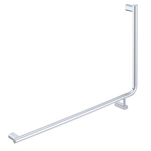 90° Care Slimline Left/ Right-Hand Grab Rail, Stainless Steel