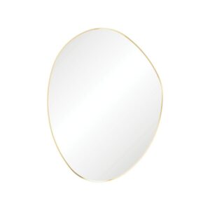 fienza Asymmetrical 1200mm gold framed mirror at topware