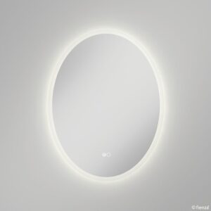fienza oval led frameless mirror at topware