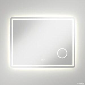 fienza 900mm rectangle led mirror with magnifier at topware