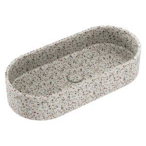 concrete terrazzo fienza oval basin at topware