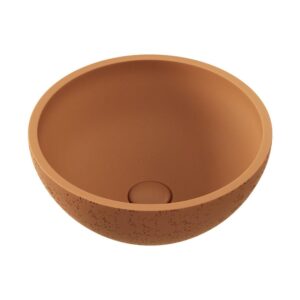Alba 362mm Round Tuscan Concrete Above Counter Basin