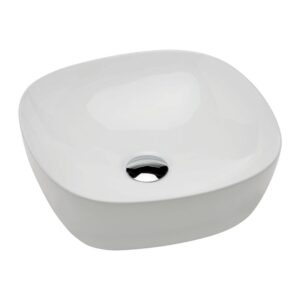 Koko 370mm Square Gloss White Above Counter Basin