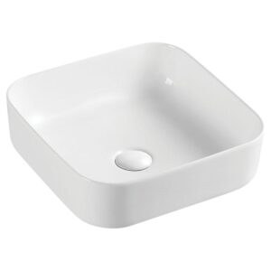 Petra 390mm Gloss White Above Counter Basin