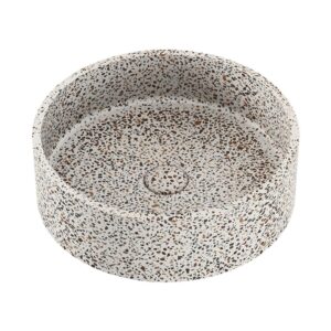 Jada 390mm Round Concrete Above Counter Basin, Terrazzo