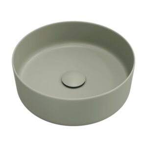 olive green standard round 360 bathroom basin from Fienza at Topware