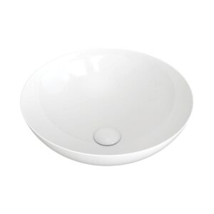 Aluca 400mm white Gloss White Above Counter Basin