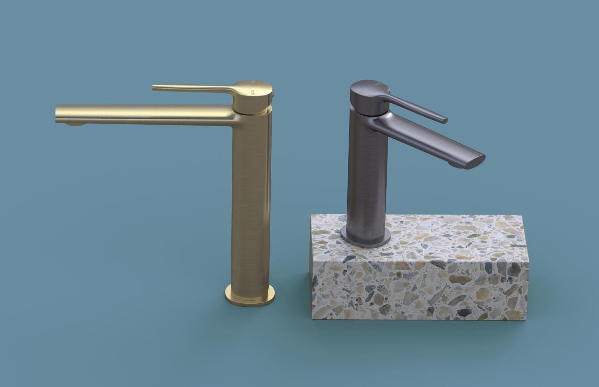 Phoenix Vask Cold Start Short Basin Mixer - Brushed Bronze - Image 4