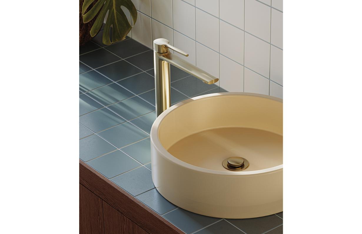 Phoenix Vask Cold Start Vessel Tall Mixer - Brushed Gold