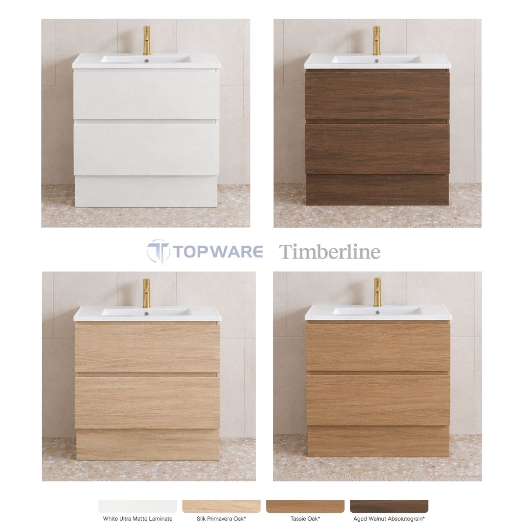 Timberline Elemental 750/900/1200 All-Drawer Freestanding/ Wall hung Vanity - color options - Image 2