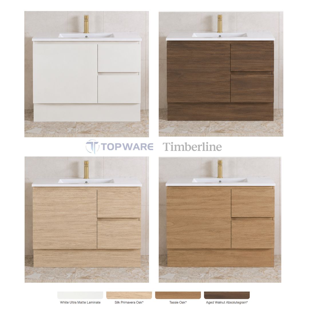 Timberline Elemental 750/900/1200 Door & Drawer Freestanding/ Wall hung Vanity - color options - Image 2